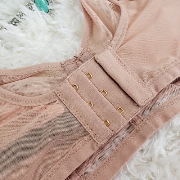 VS Sheer Lace Mesh Unlined Plunge Bra 38 DD NWT - Picture 4 of 4